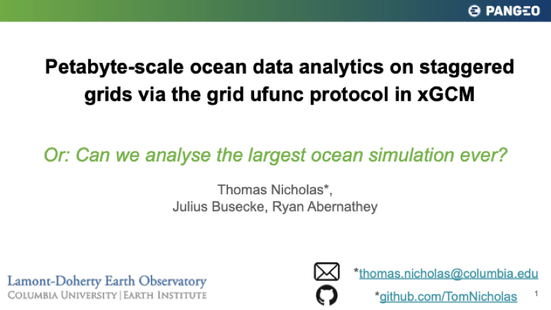 First slide of Can we analyse the largest ocean simulation ever?