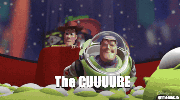 A silly meme where the aliens from Toy Story gesture at the Claw, but instead of the Claw its a Zarr datacube
